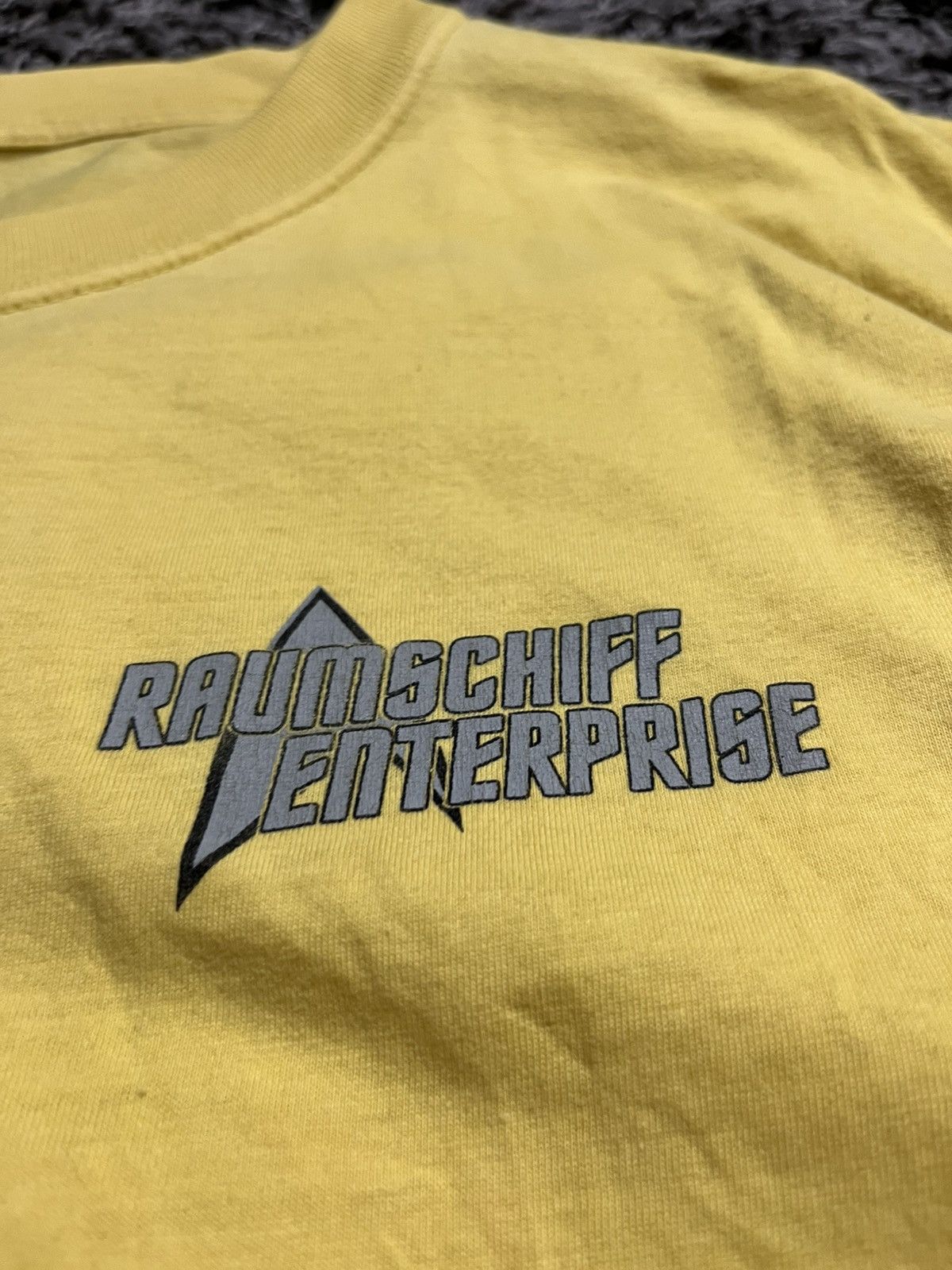 Vintage Vtg 90s Star Trek Raumschiff Enterprise German Promo Tee Size US XL / EU 56 / 4 - 4 Thumbnail
