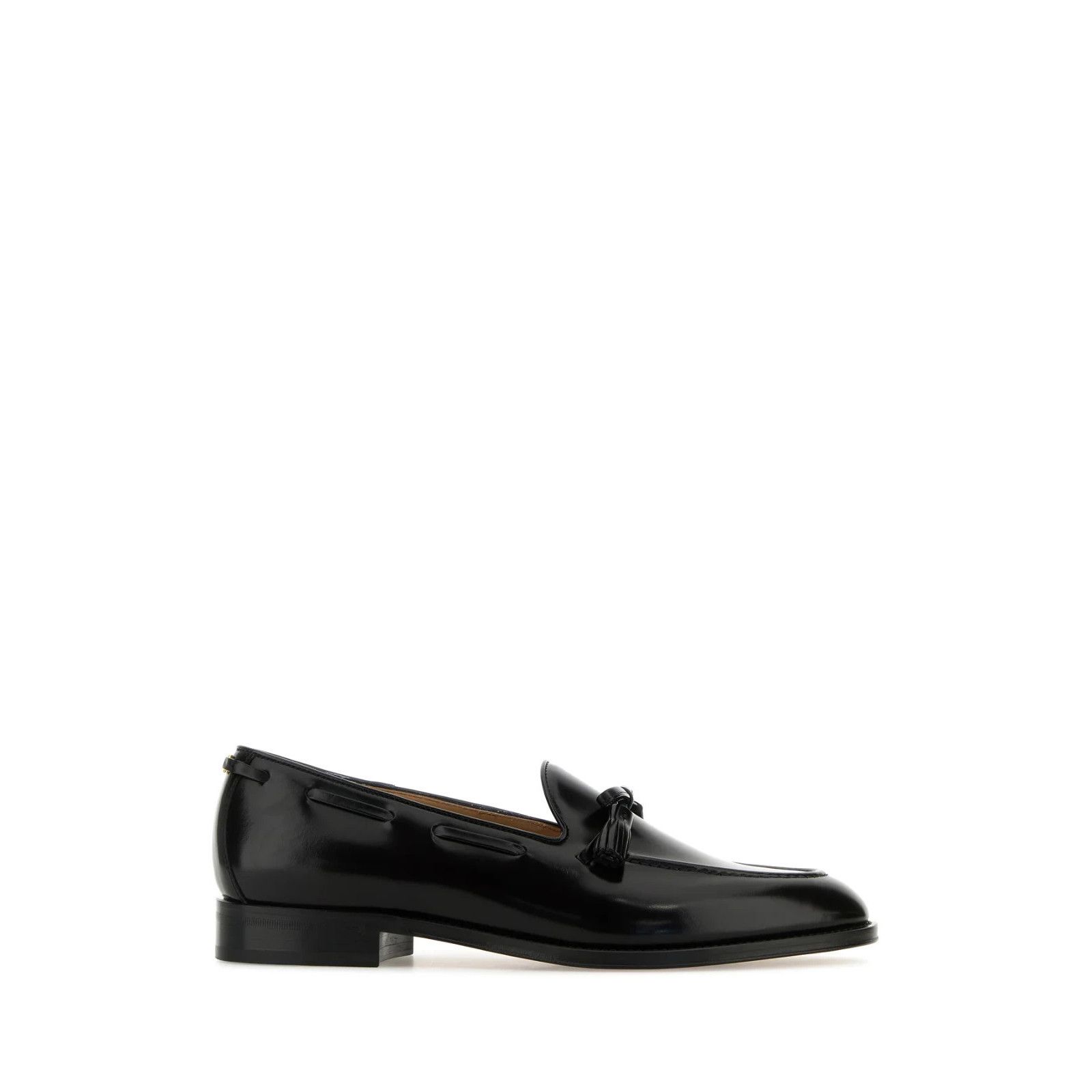 VALENTINO GARAVANI Bowshire Black Leather Loafers New & Auth