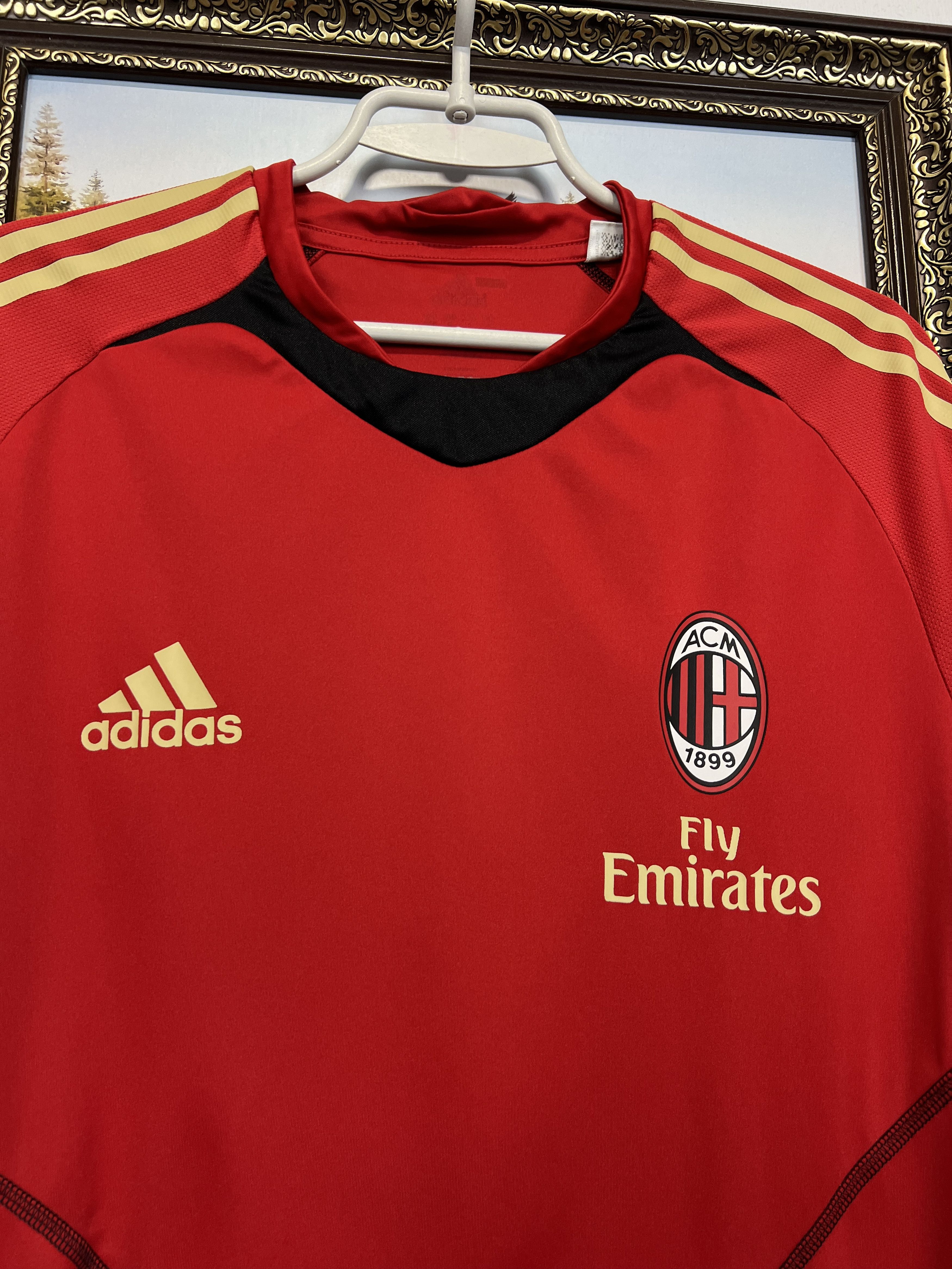 Adidas Vintage AC Milan Football Train Shirt Soccer Maglia Jersey Size US M / EU 48-50 / 2 - 3 Thumbnail