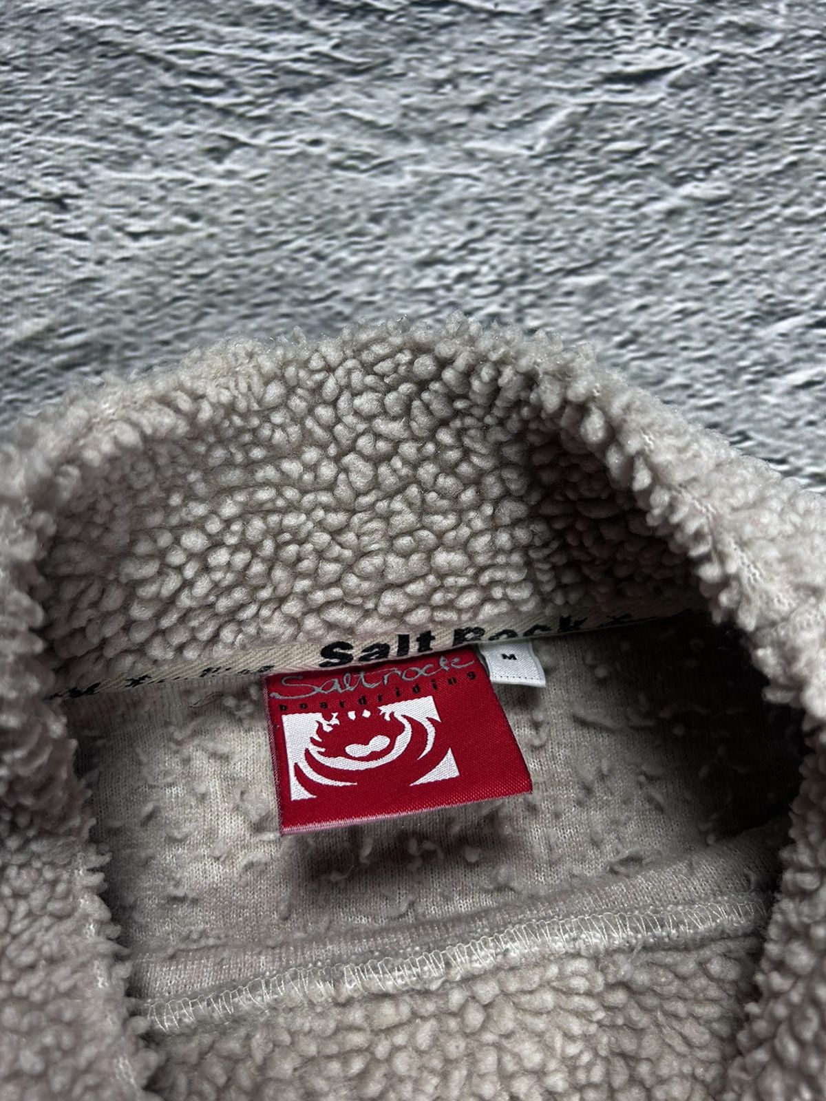 Vintage Saltrock vintage cream fleece turtleneck Y2K boarding surf Size US M / EU 48-50 / 2 - 4 Thumbnail