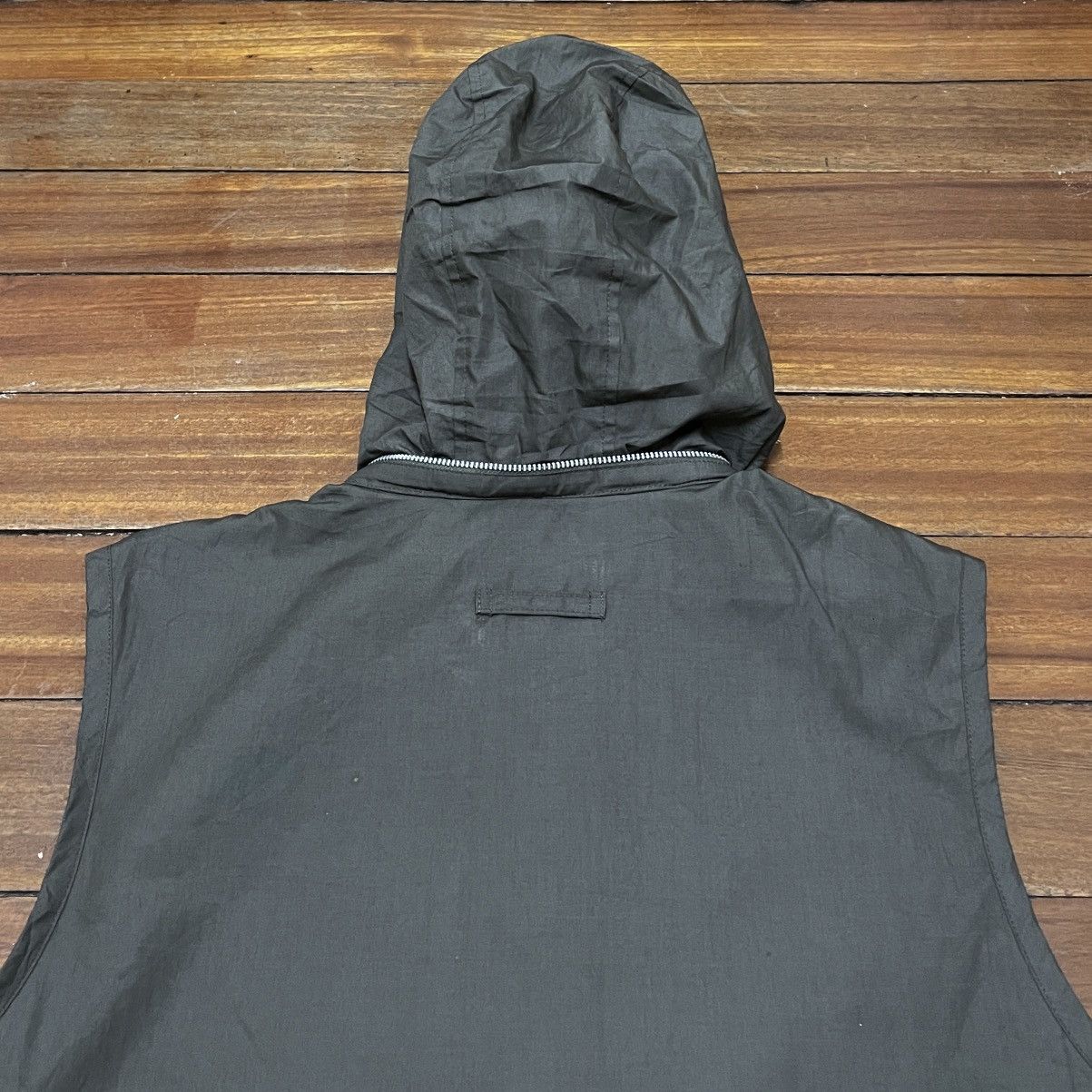 Gaultier Homme Objet Rare Vintage Gaultier Homme Objet Sleeveless Hoodie 2000s Size US M / EU 48-50 / 2 - 4 Thumbnail
