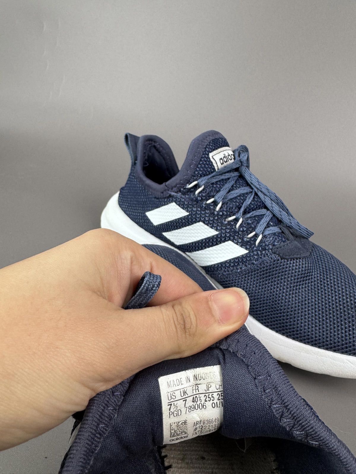 Adidas Adidas Navy Blue Lightweight Mesh Athletic Sneakers Size US 8.5 / EU 41-42 - 7 Thumbnail