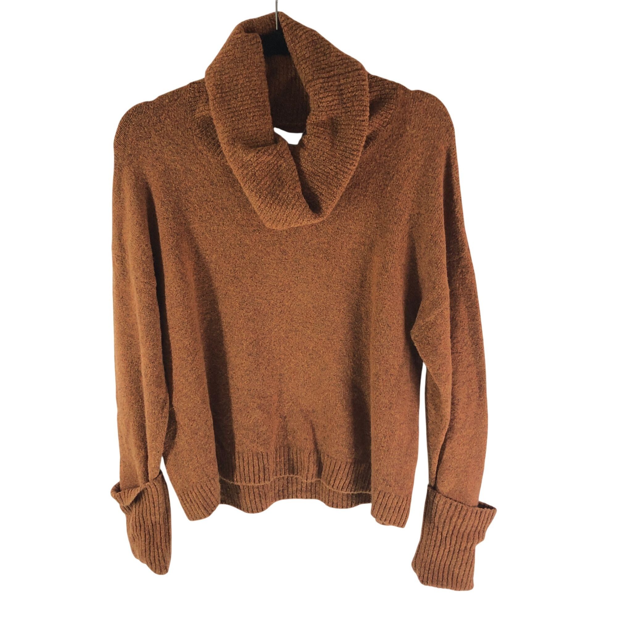 Other Chelsea 28 Womens Sweater Cowl Neck Oversized Boxy Orange S Size S / US 4 / IT 40 - 1 Thumbnail