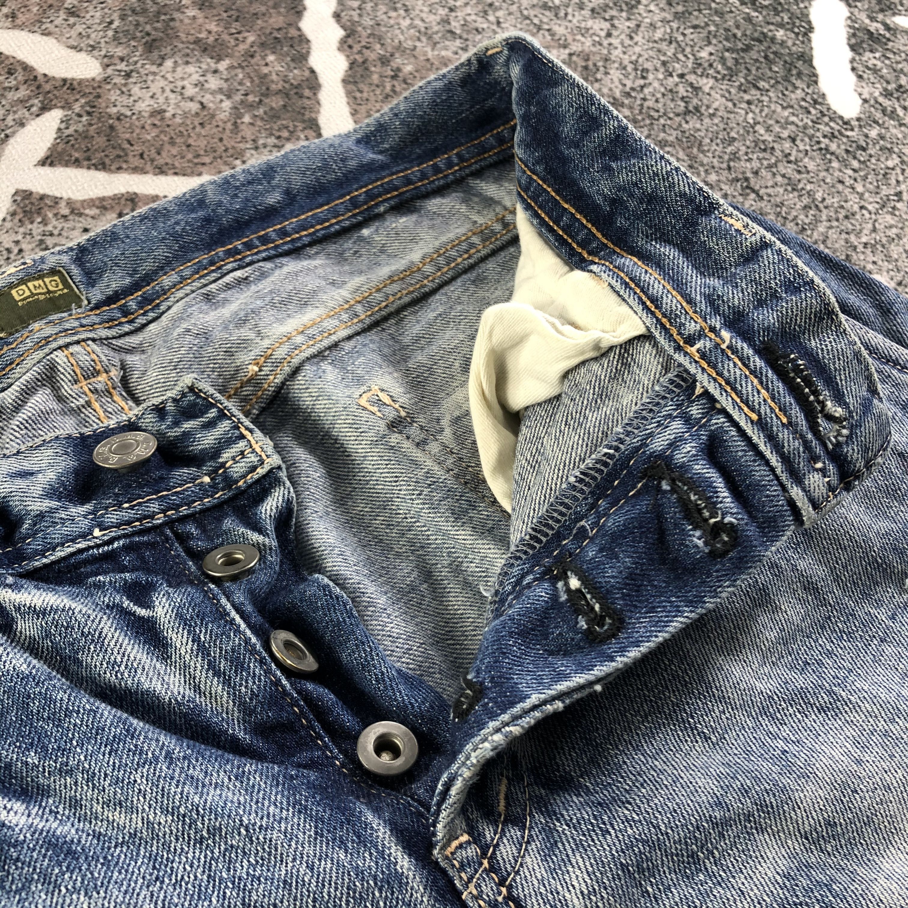 Japanese Brand Domingo Jeans Faded Blue Denim KJ2339 Size US 31 - 7 Thumbnail