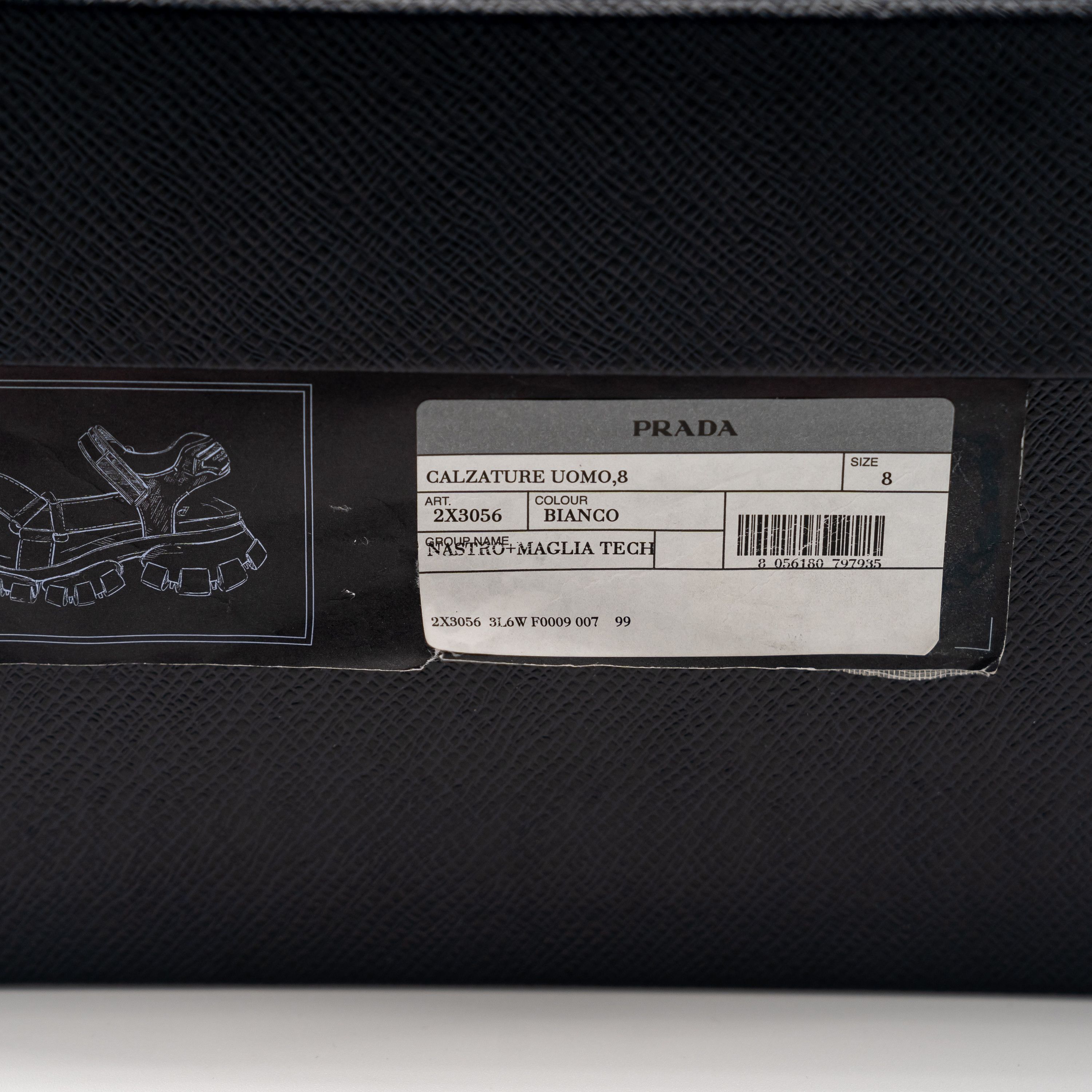 Prada 8 / 9us Prada Cloudbust Thunder Sandal White Re-Nylon Size US 9 / EU 42 - 14 Thumbnail