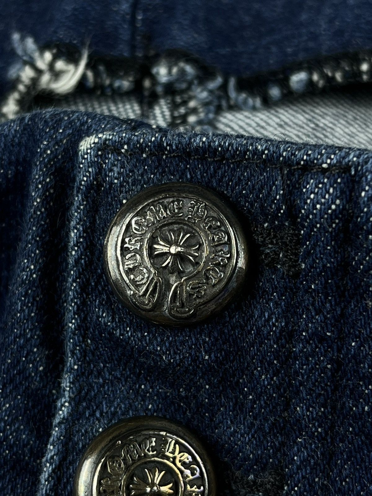 Chrome Hearts Chrome Hearts Cemetery Denim Patch Flared Stretch Jeans Size 32" / US 10 / IT 46 - 6 Thumbnail