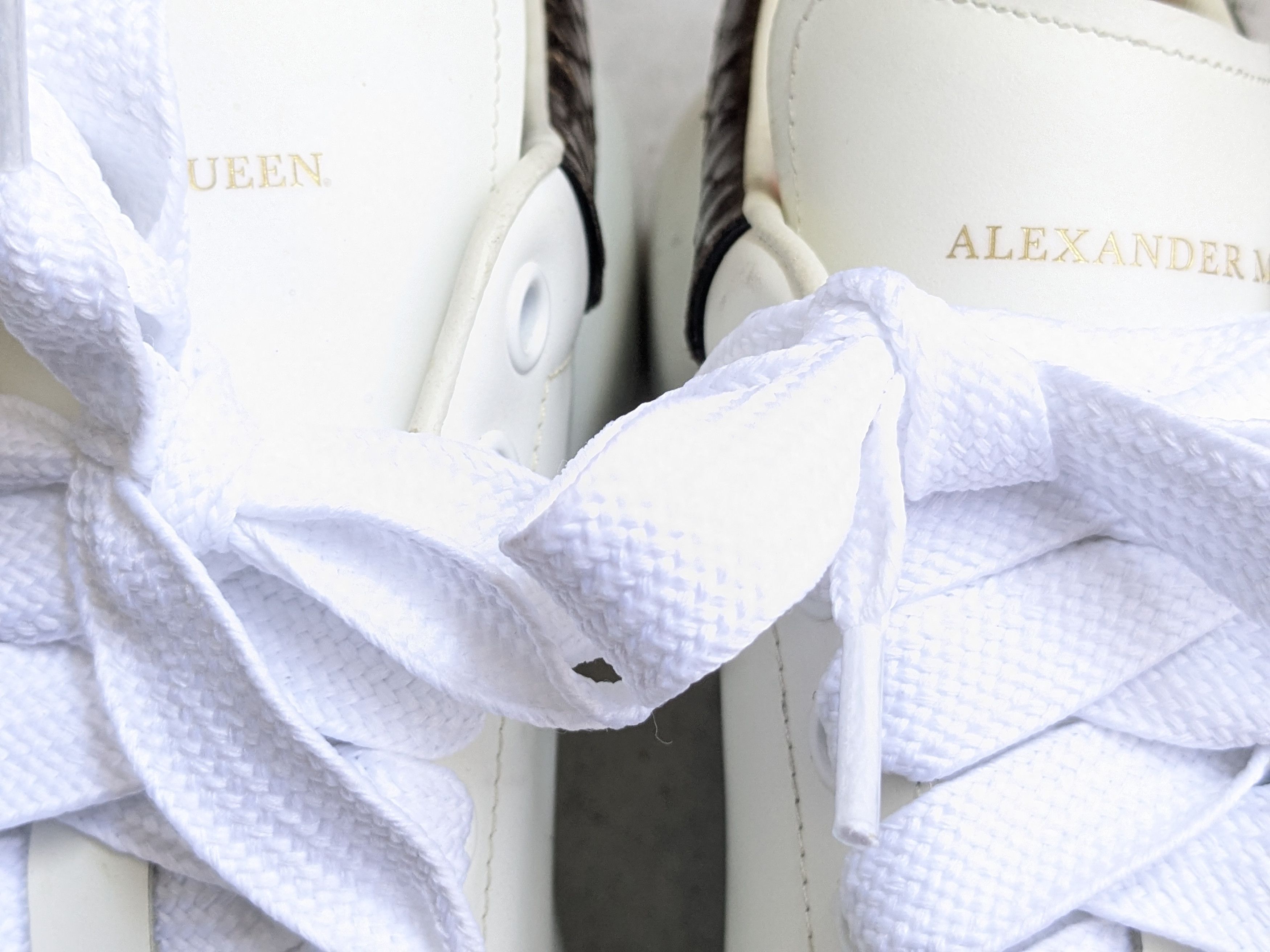 Alexander McQueen Alexander McQueen Larry Oversized Sneakers 12 45 White Brown Size US 12 / EU 45 - 3 Thumbnail