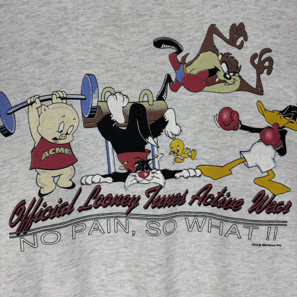 Warner Bros ☀️90s WARNER BROS NO PAIN CARTOON SWEATSHIRT Size US M / EU 48-50 / 2 - 8 Thumbnail