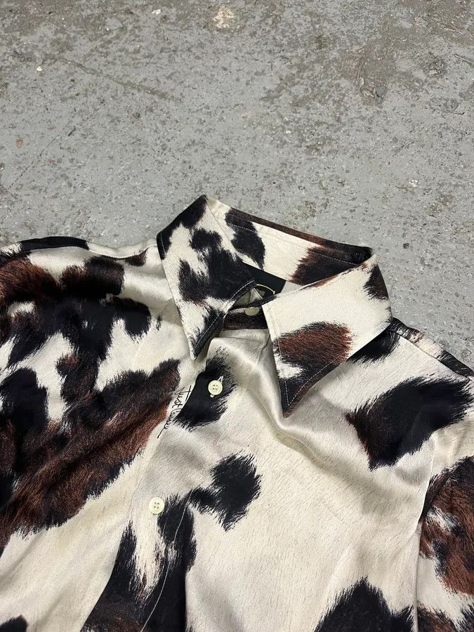 Roberto Cavalli AW2004 Cavalli Cowprint Effect Shirt Size US M / EU 48-50 / 2 - 4 Thumbnail