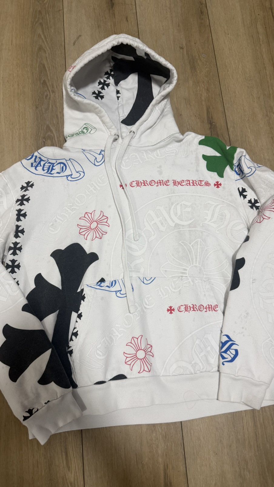 Chrome Hearts Chrome hearts white stencil hoodie Size US XS / EU 42 / 0 - 2 Thumbnail