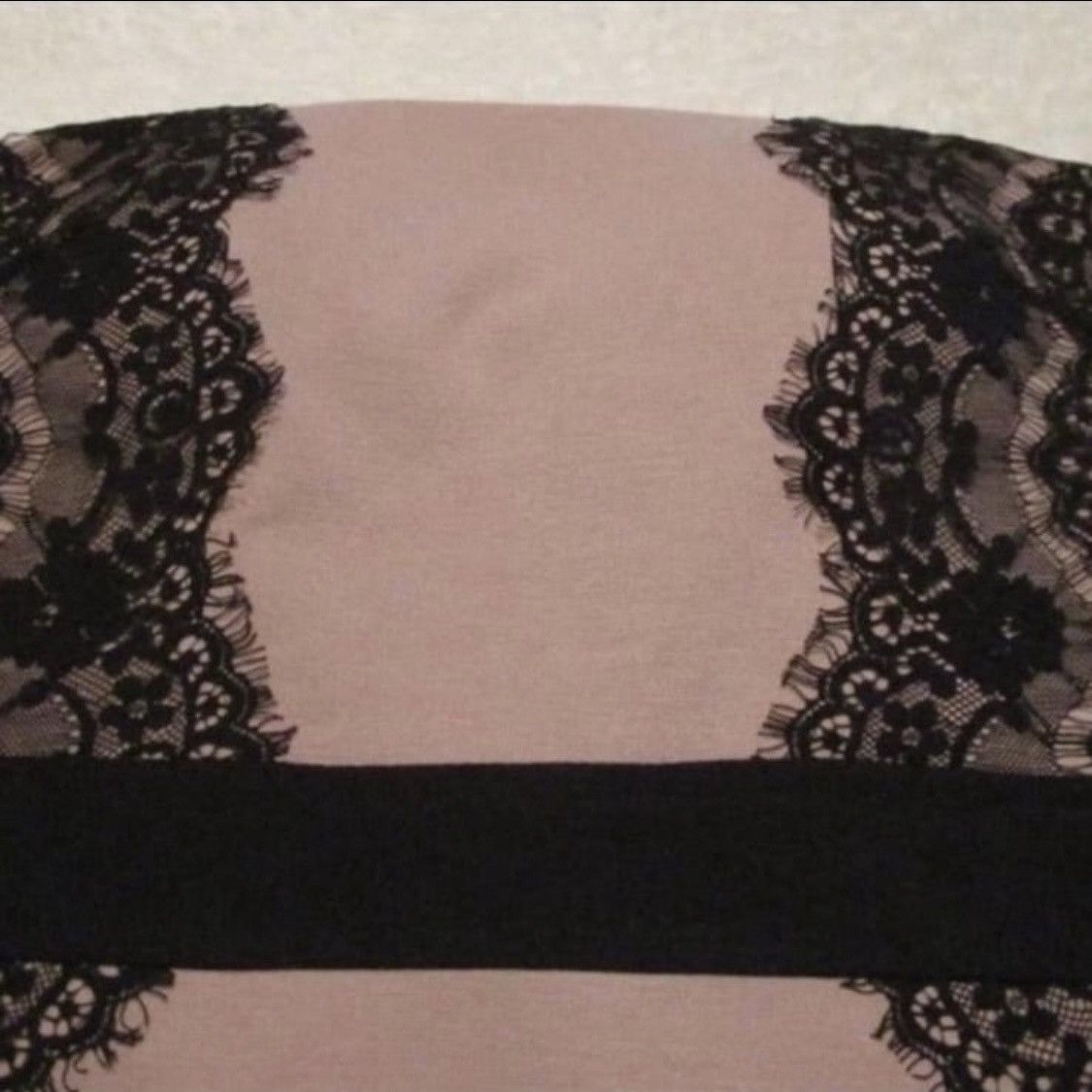 Forever 21 Black & Pink Strapless Bodycon Mini Cocktail Dress Lace Size M / US 6-8 / IT 42-44 - 6 Thumbnail