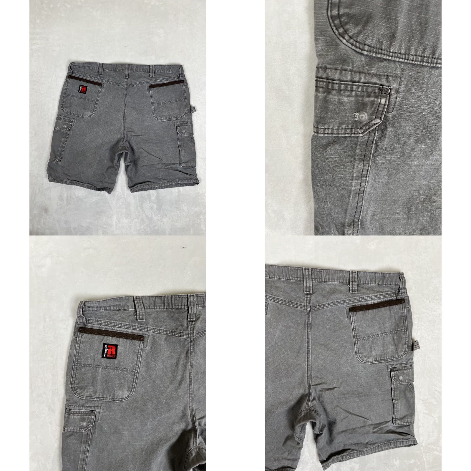 Wrangler Wrangler Shorts Cargo Workwear Beige Regular 38 Men Pockets Ripstop Inseam 9 in Cotton Flat Front Zip Vintage No Size US 38 / EU 54 - 8 Thumbnail