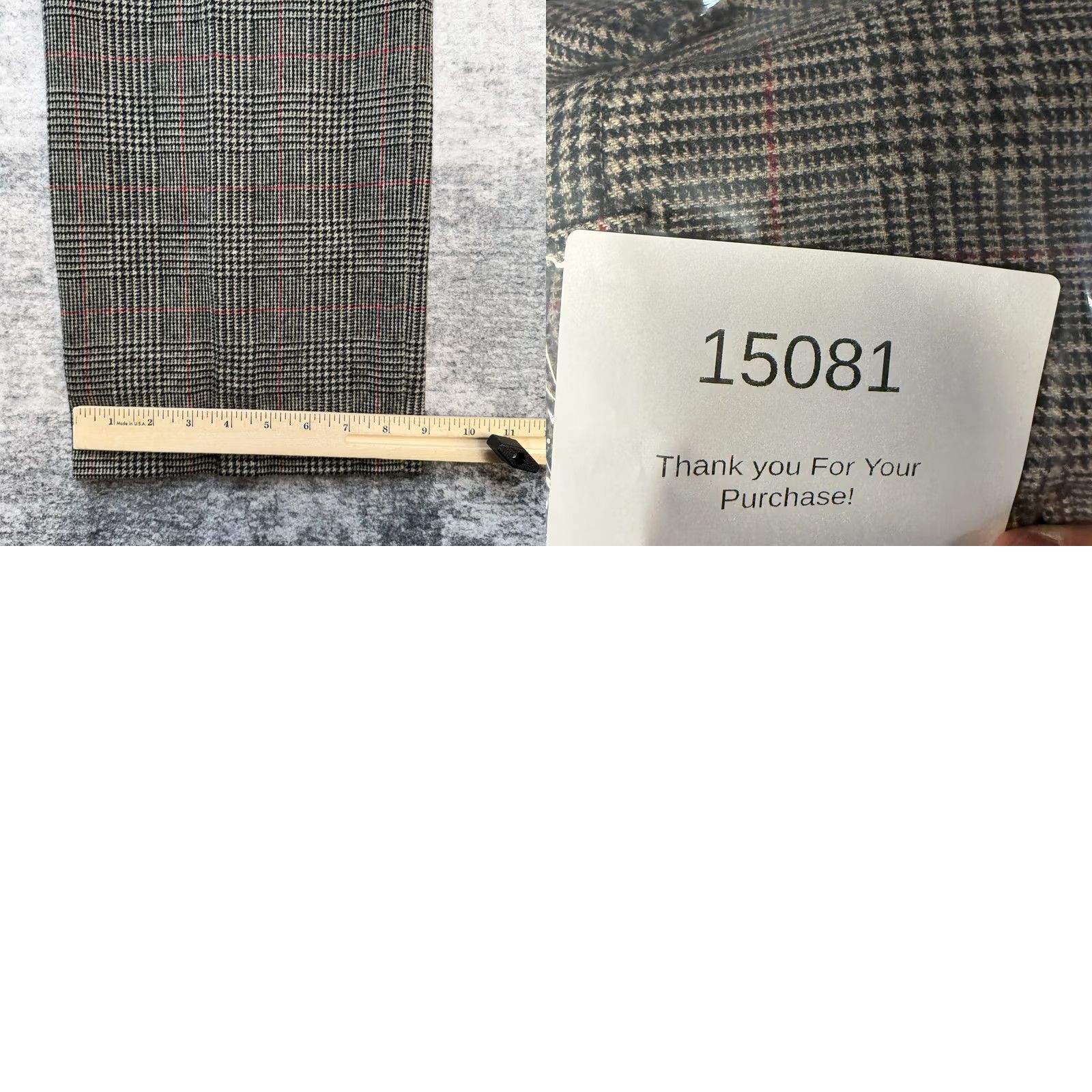 Brooks Brothers Brooks Brothers VTG Pants Mens 36 Gray Glen Check Plaid Wool Trousers Dress Pants Straight Front Wool crepe? Size US 36 / EU 52 - 10 Thumbnail