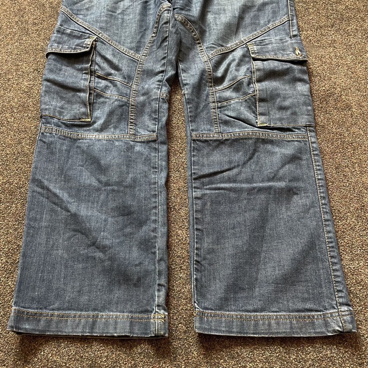 Vintage Y2K Baggy Cargo Pants Distressed Wide Leg Skate Logo 36 Size US 36 / EU 52 - 2 Thumbnail