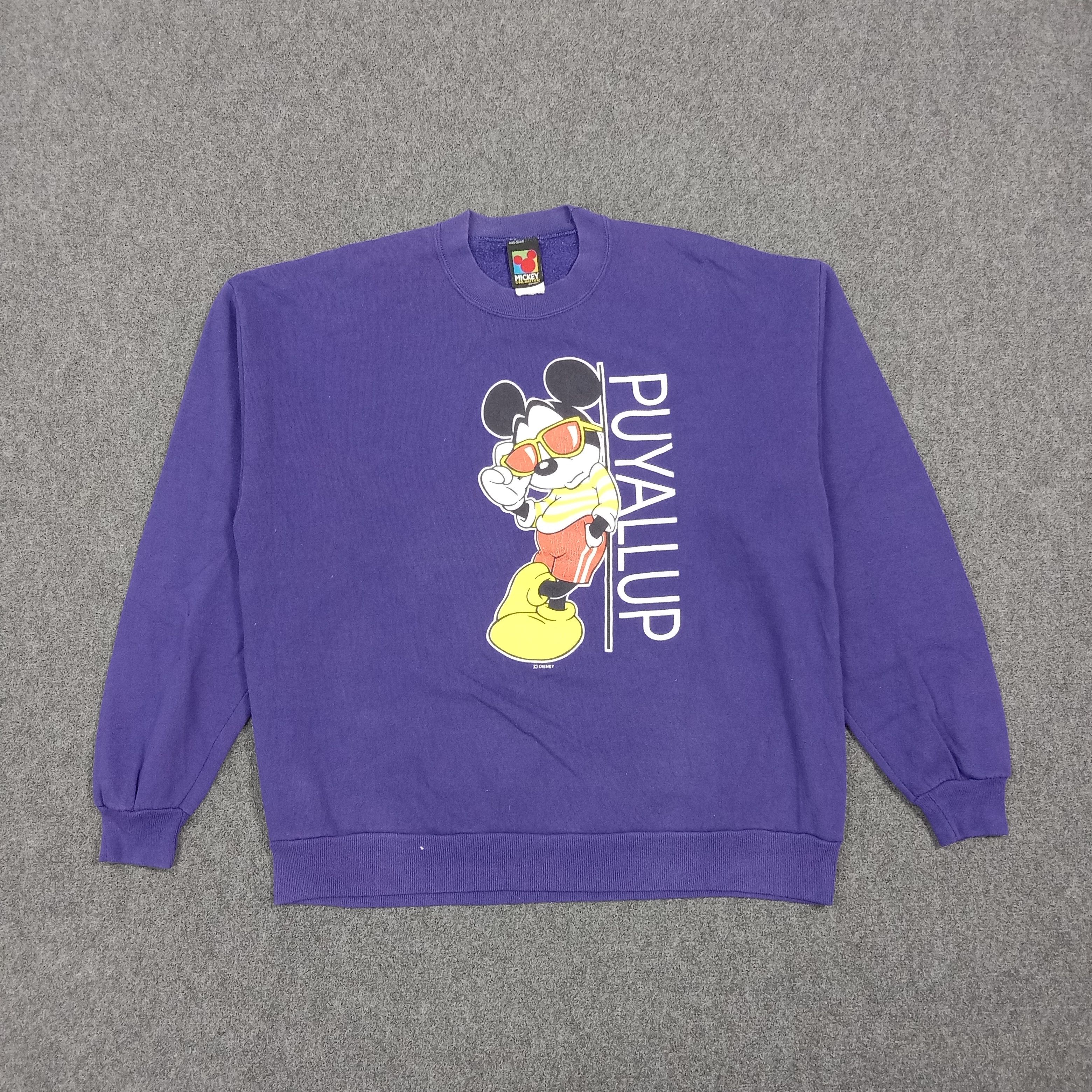 Mickey Mouse Disney Mickey Mouse Unlimited Puyallup Sweatshirt C271N1 Size US L / EU 52-54 / 3 - 1 Thumbnail