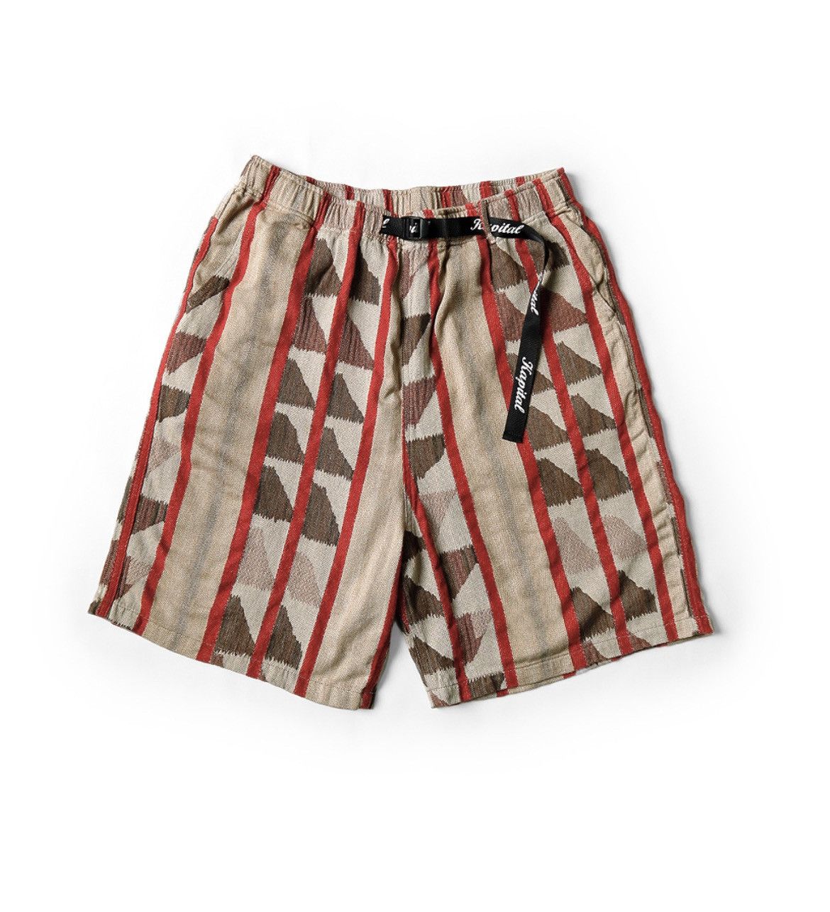 Kapital cotton pueblo stripe easy shorts size 4