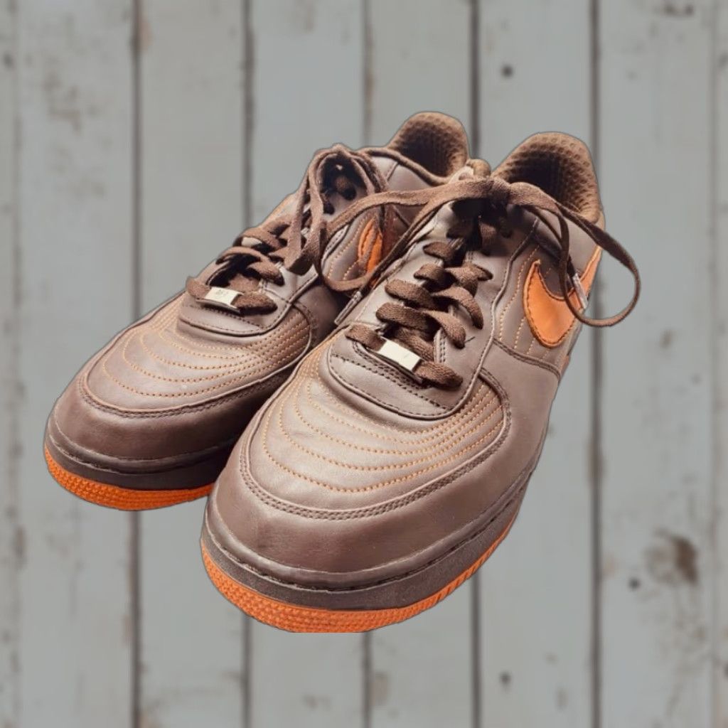Nike VINTAGE Nike Air Force 1 Low Premium Barkley Pack Auburn 317314-281 Mens 13 Brown 1415 Size US 13 / EU 46 - 1 Thumbnail