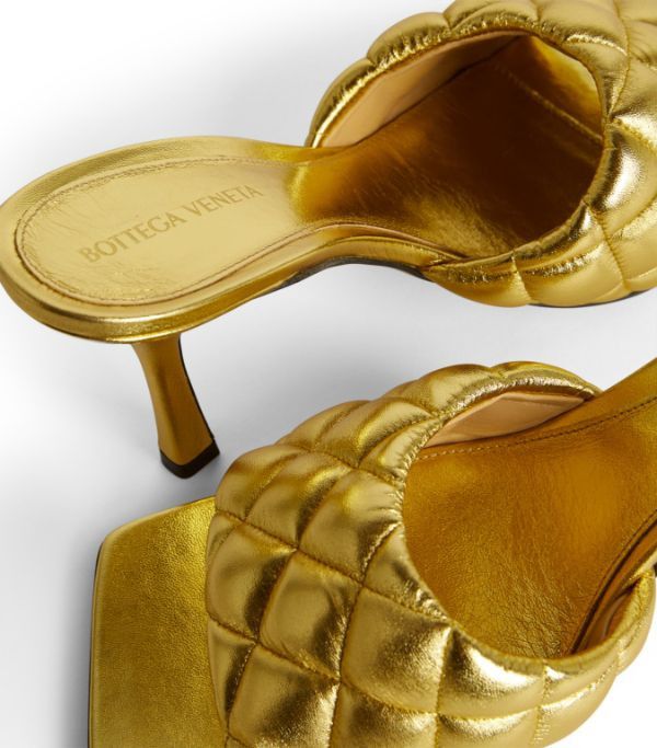 Bottega Veneta o1bcso1str0924 Padded Mule in Gold Size US 11 / IT 41 - 7 Thumbnail