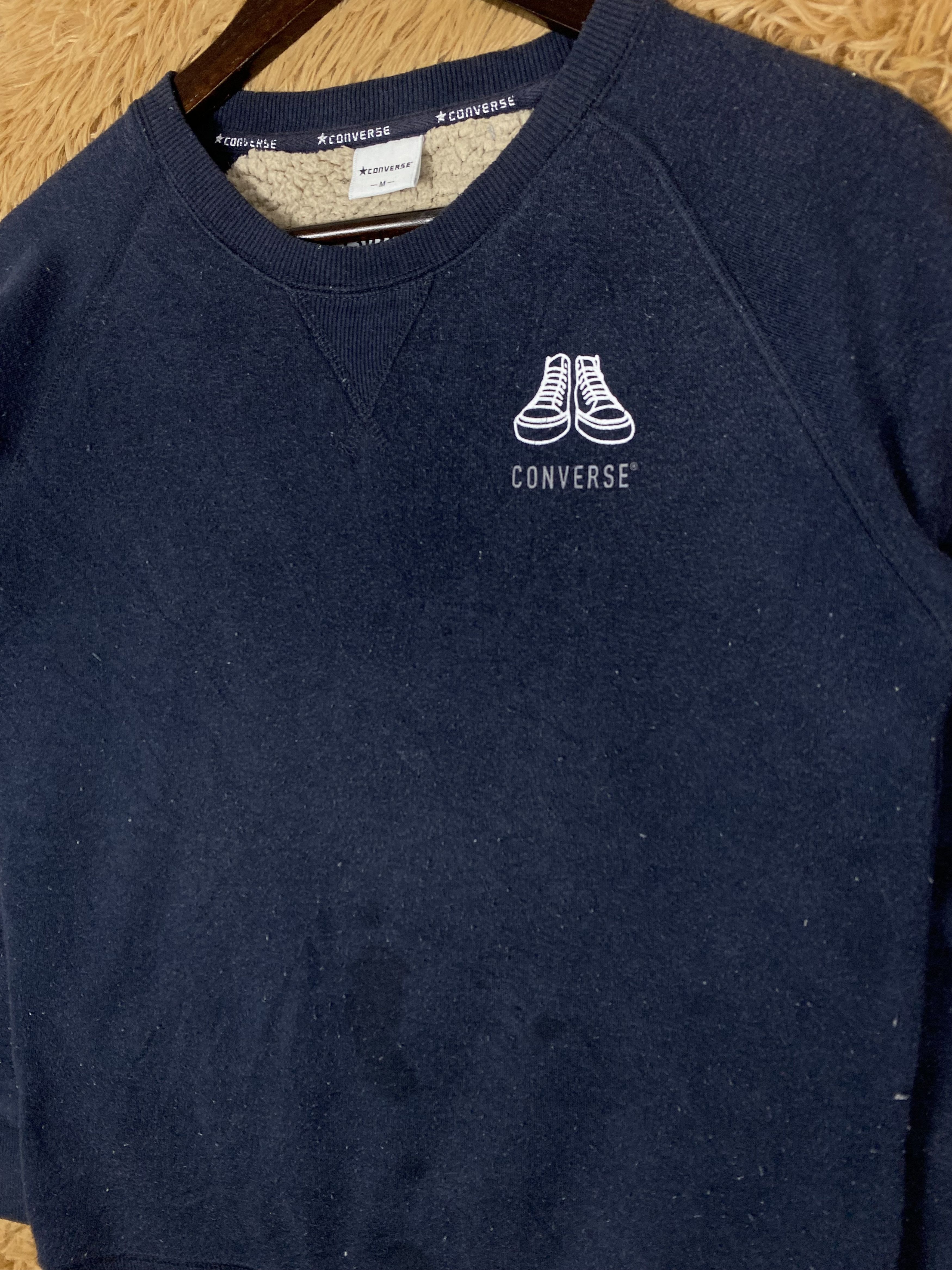 Converse × Vintage Vintage Converse Fleece Lining Sweatshirts PS0254 Size US M / EU 48-50 / 2 - 3 Thumbnail