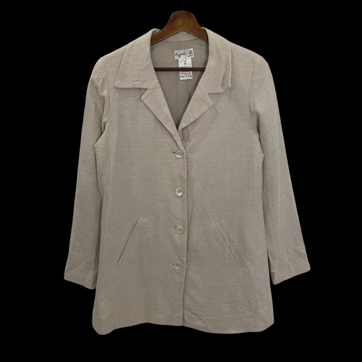 agnes b. Vintage Agnes B Paris Jacket Size L / US 10 / IT 46 - 1 Thumbnail