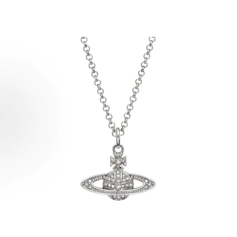 Vivienne Westwood Vivienne Westwood Silver Alloy Necklace with Pendant 0089 Size ONE SIZE - 1 Thumbnail