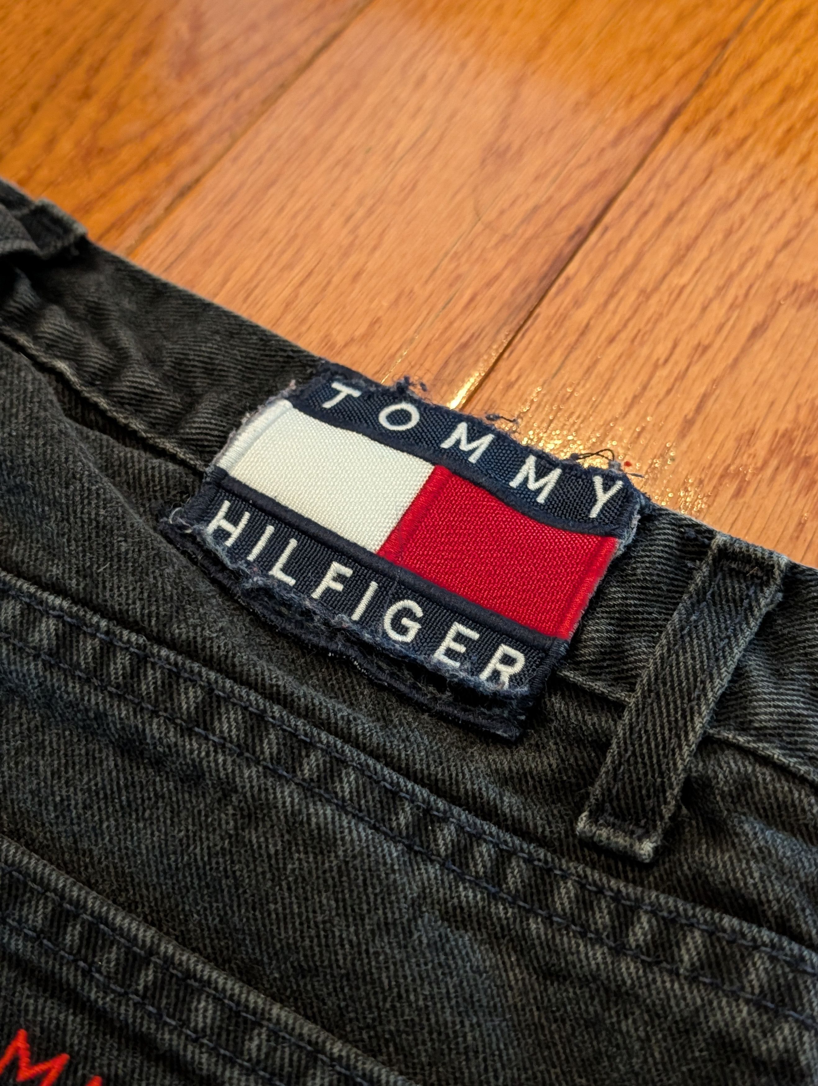 Tommy Hilfiger VTG Tommy Hilfiger Jeans Mens 33x32 *Fits 32x27 Baggy 90s Size US 33 - 3 Thumbnail