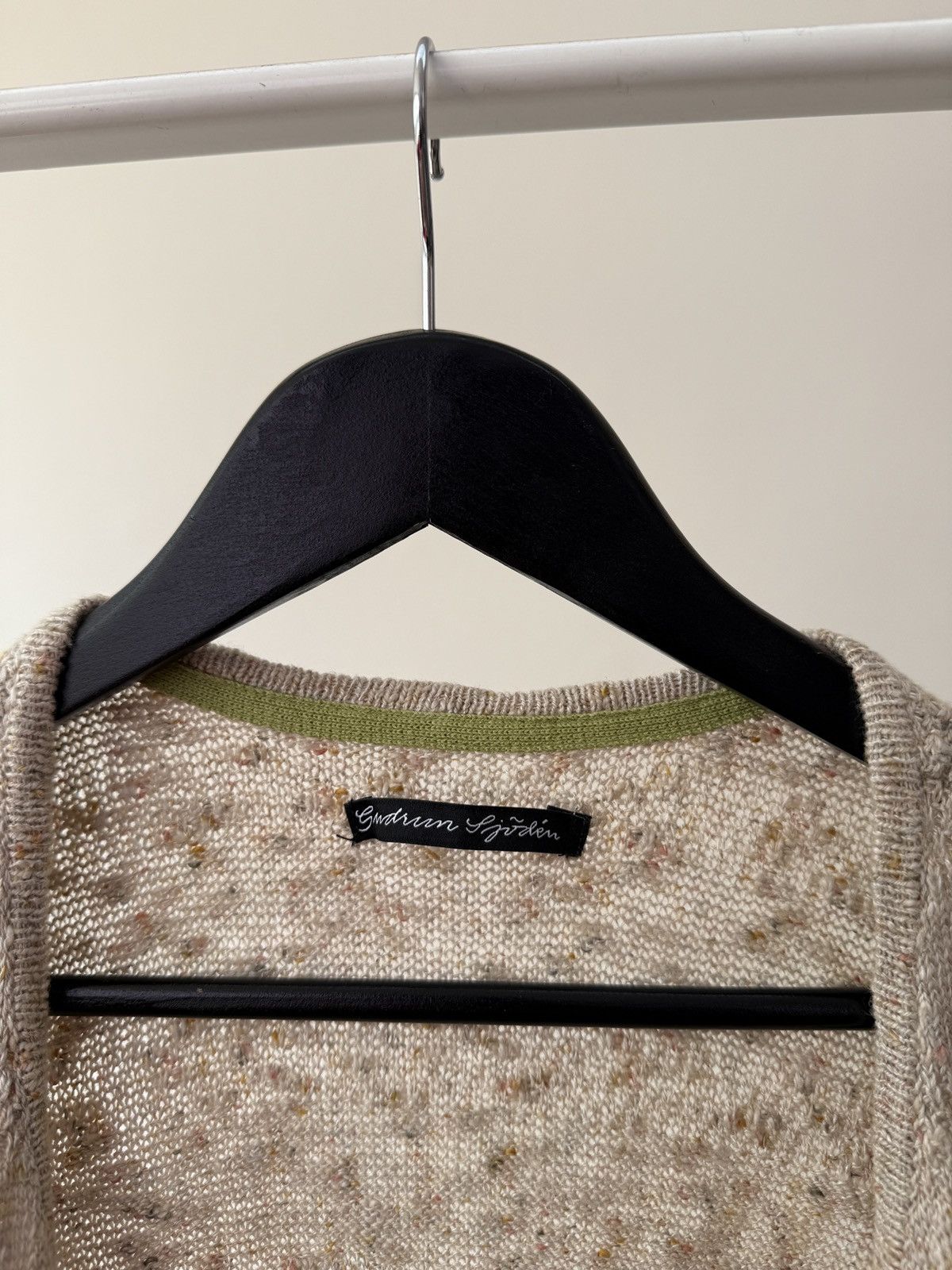 Gudrun Sjoden Vintage Gudrun Sjoden Womens Knit Vest Cardigan Wool Blend Size L / US 10 / IT 46 - 4 Thumbnail
