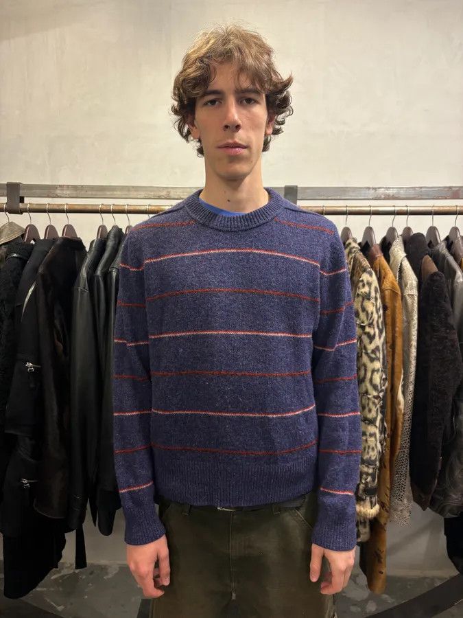 Acne Studios × Vintage AW2018 Acne Studios Blue Wool Striped Sweater Size US L / EU 52-54 / 3 - 2 Thumbnail