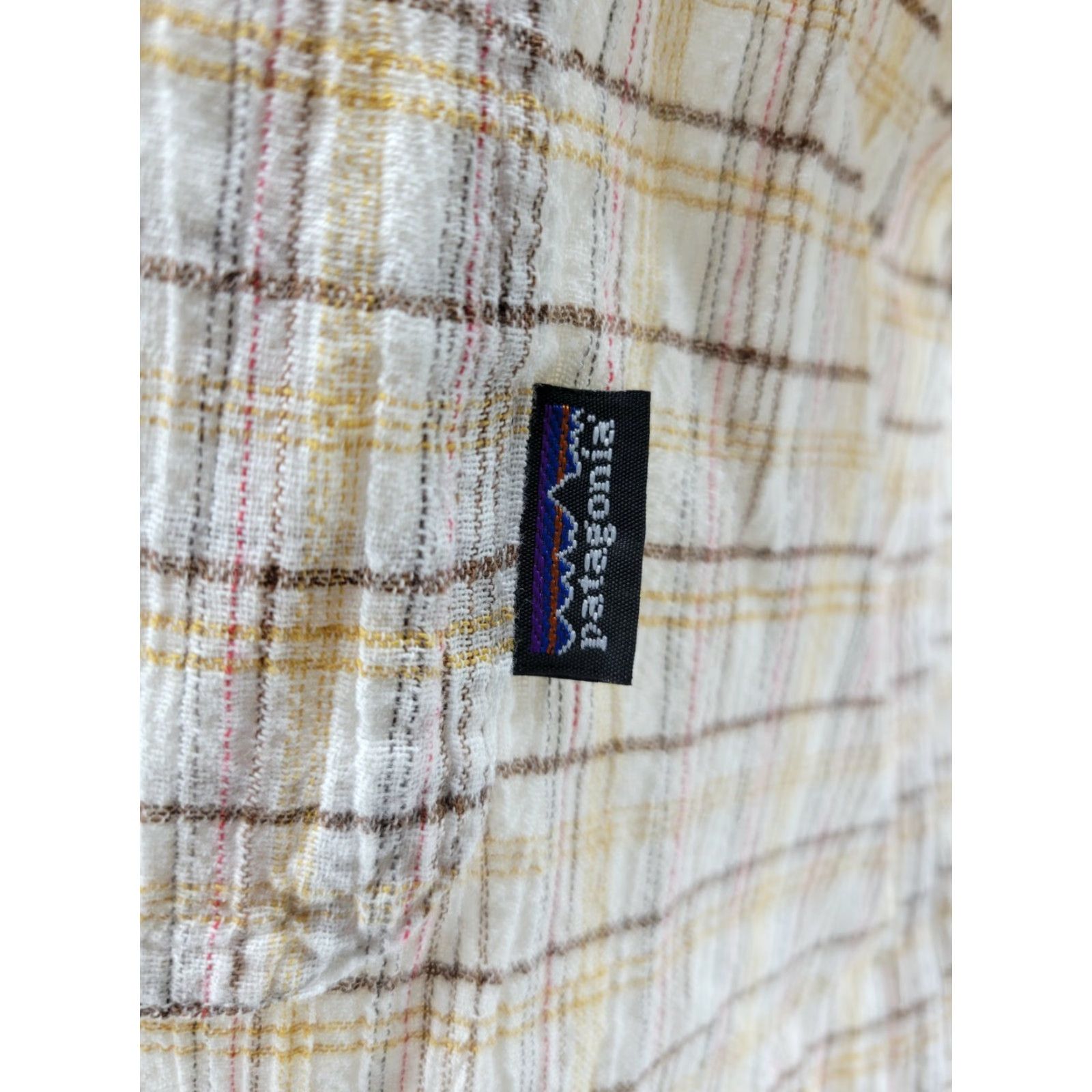 Patagonia VINTAGE Patagonia Shirt Mens Large Plaid Textured Button Front Crushed Style Size US L / EU 52-54 / 3 - 3 Thumbnail