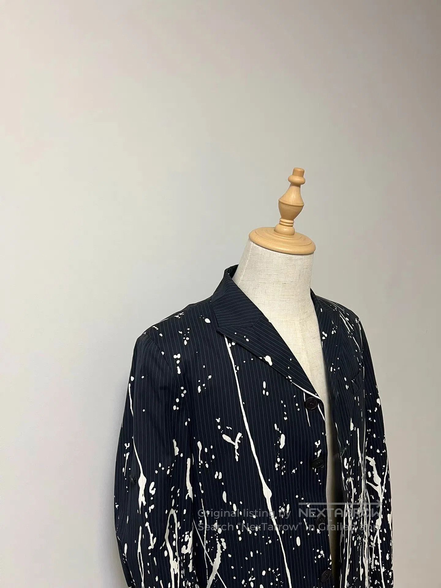 Jean Paul Gaultier Black Splatter Print Long Sleeve Button. Size US M / EU 48-50 / 2 - 2 Thumbnail
