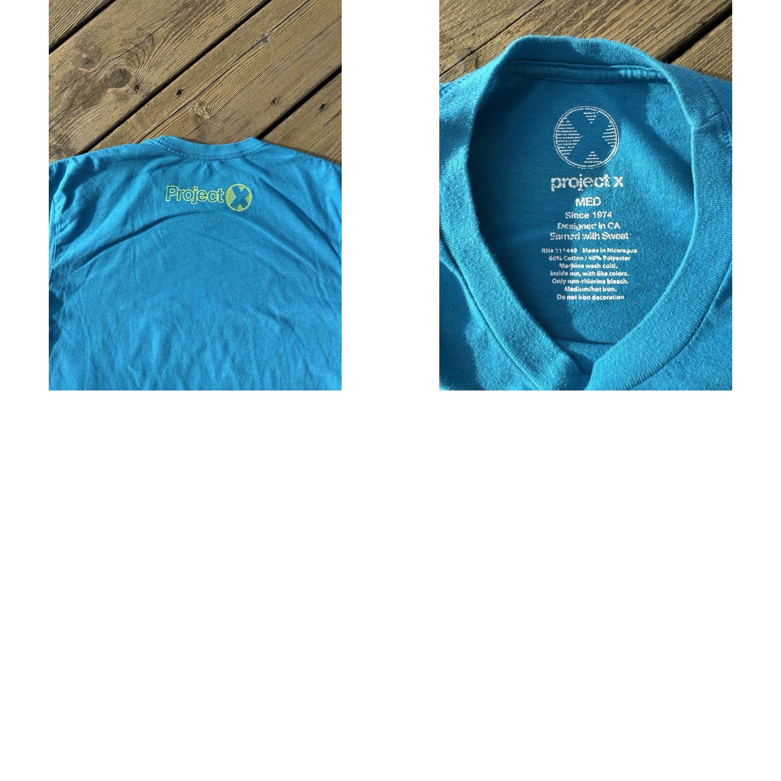 Y/Project Dia De Los Deadlifts T Shirt Mens M Blue Sugar Skull Gym Deadlift Tee Size US M / EU 48-50 / 2 - 8 Thumbnail