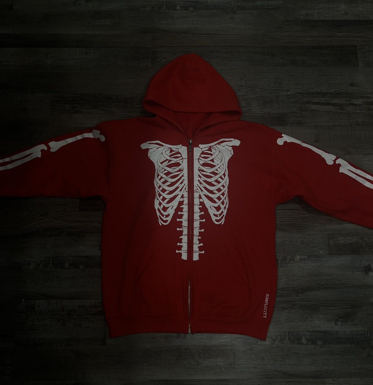 Other Simplicity “Original Skeleton” Zip-Up Hoodie Size US L / EU 52-54 / 3 - 2 Thumbnail