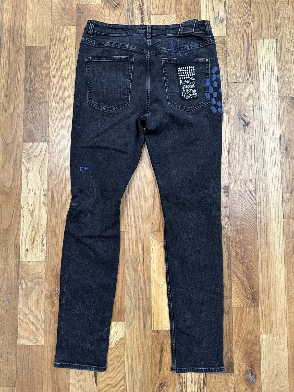 Ksubi Ksubi Blue ++ Logo Black Denim Jeans Size 34 Size US 34 / EU 50 - 2 Thumbnail