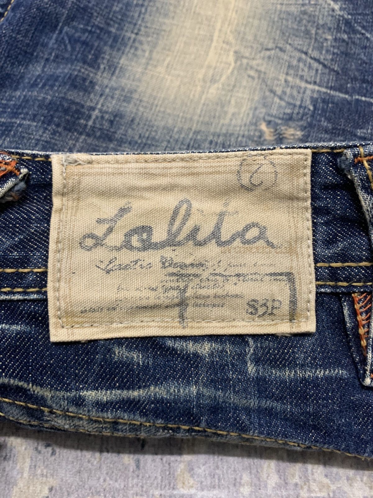 If Six Was Nine Vintage Flare Lolita Bell Bottom Jeans Size 31" - 11 Thumbnail