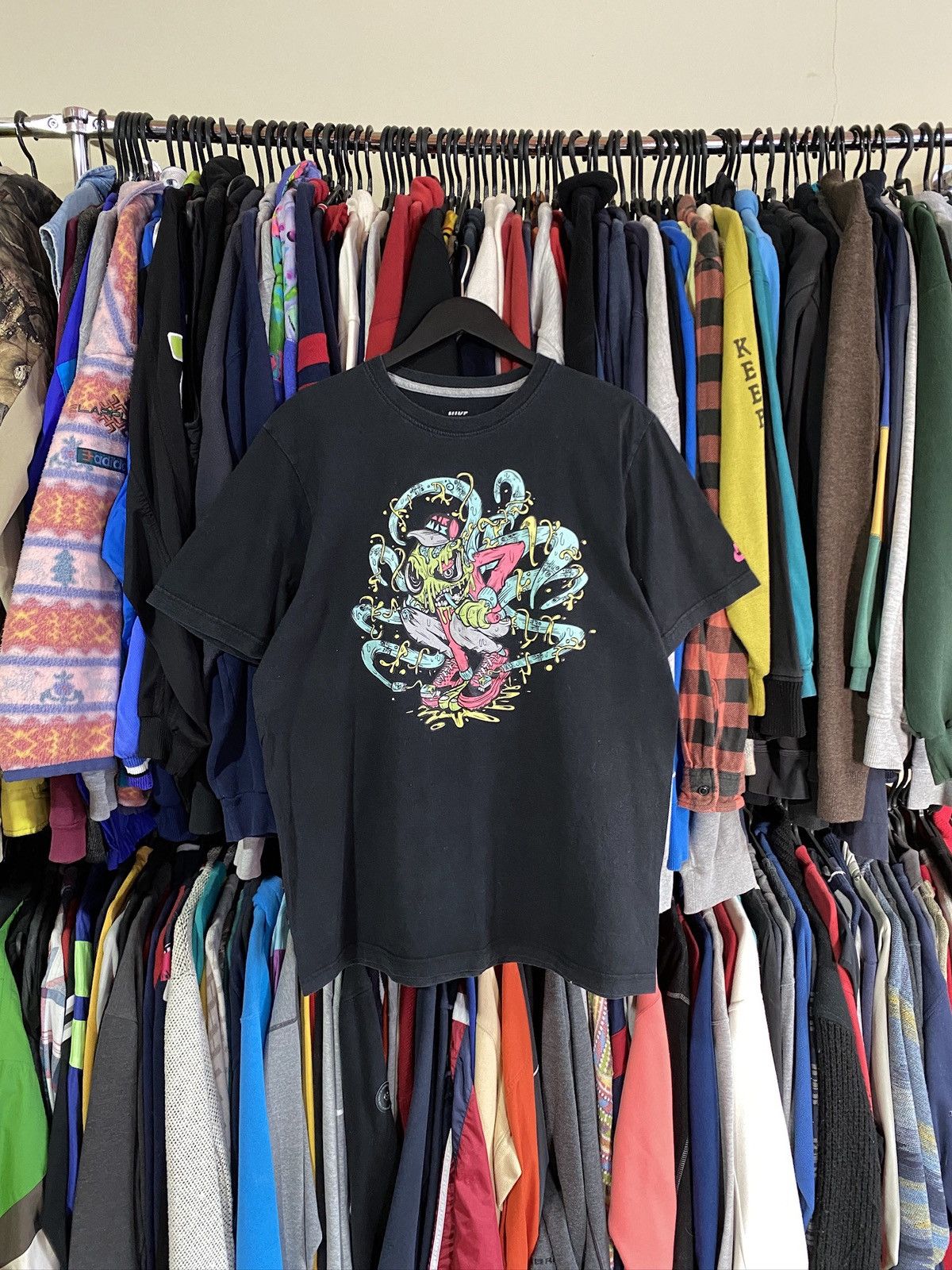 Nike VINTAGE NIKE FADED CRAZY PRINT T-SHIRT Size US L / EU 52-54 / 3 - 1 Thumbnail