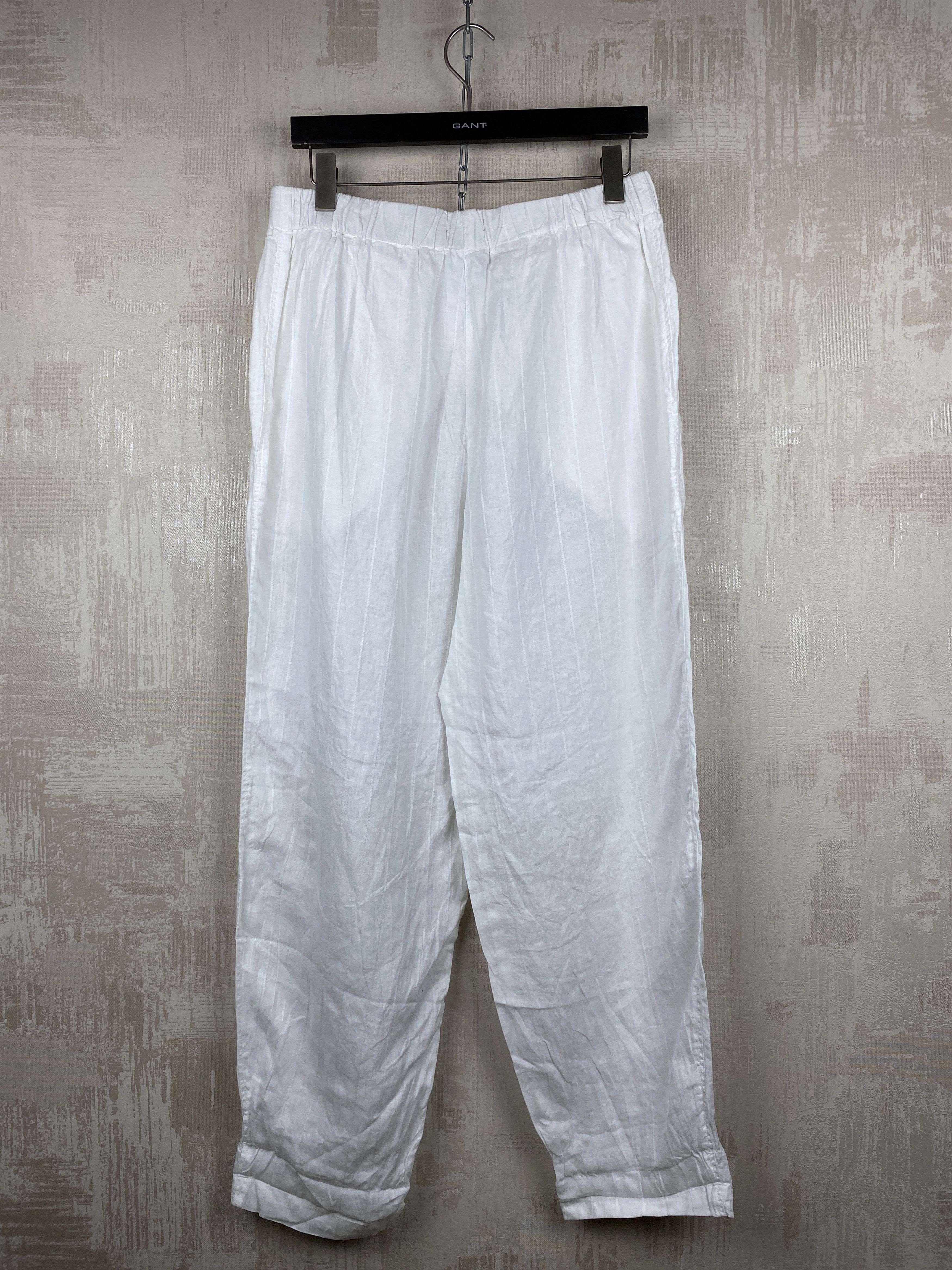 Other Oska Linen White Relaxed Boho Trousers Pants Size 27" / US 4 / IT 40 - 7 Thumbnail