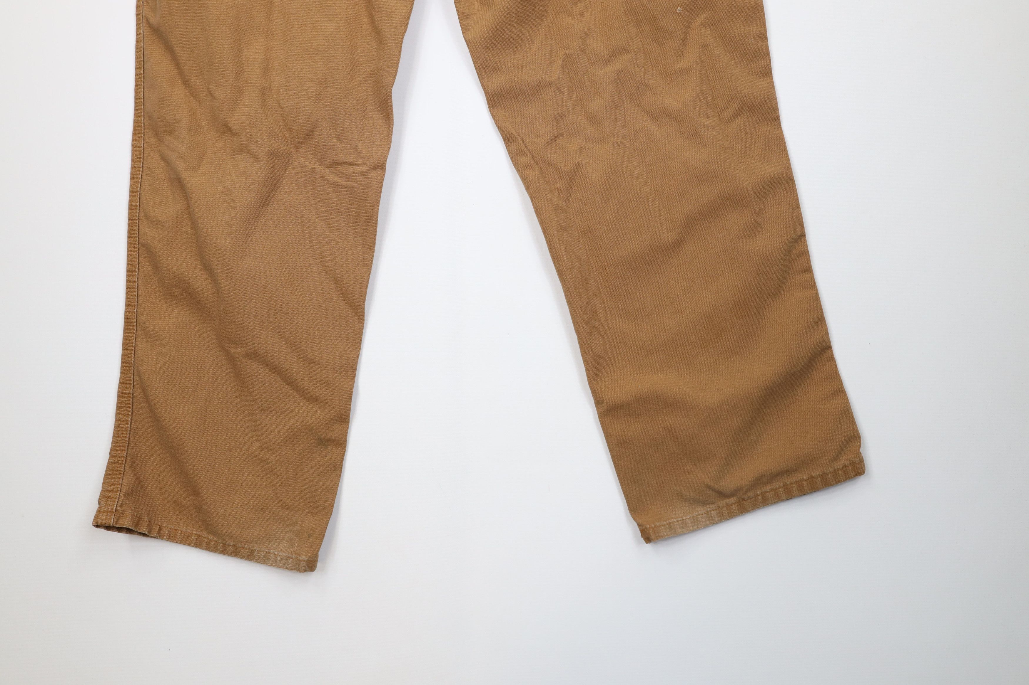 Carhartt Vintage Carhartt Canvas Wide Leg Dungaree Pants Duck Brown Size US 40 / EU 56 - 15 Thumbnail