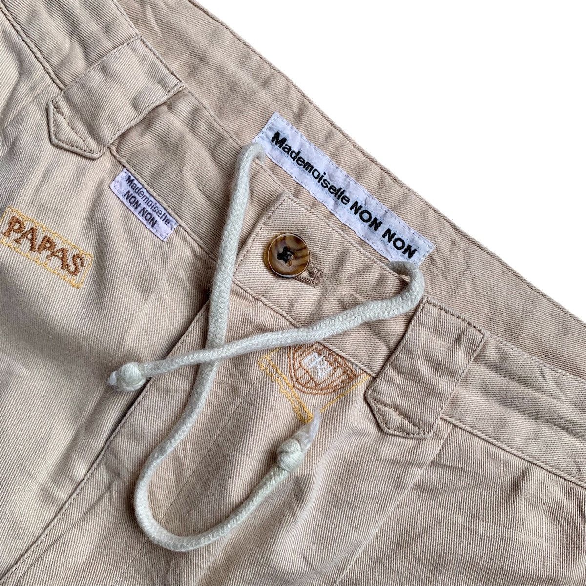 Designer × Japanese Brand × Mademoiselle Non Non Vintage Papas Mademoiselle Non Non Patch Pants Size US 38 / EU 54 - 5 Thumbnail