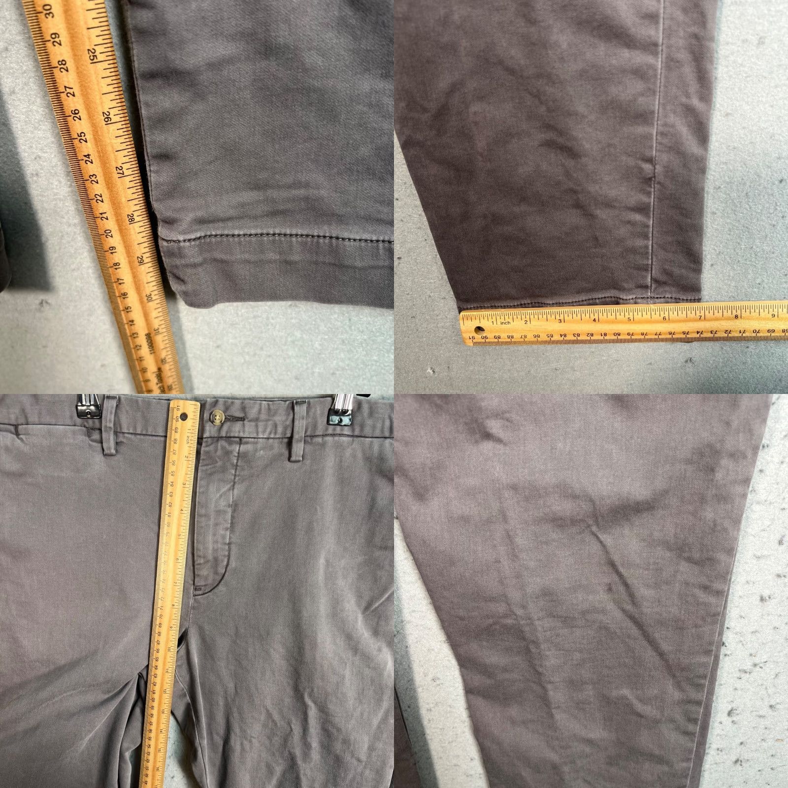 Polo Ralph Lauren Polo Ralph Lauren Mens Chino Pants Slim 34 x 32 Gray Cotton Blend Flat Front Button Size US S / EU 44-46 / 1 - 8 Thumbnail