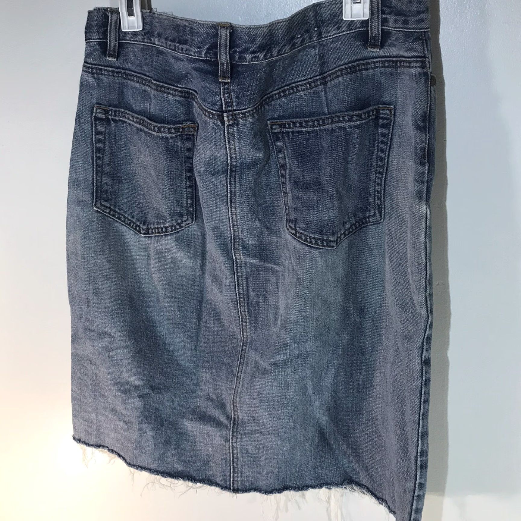 Gap Gap Women's Midi Denim Skirt Size 14 Blue Straight Pencil Casual Summer 90s Size 36" / US 14 / IT 50 - 5 Thumbnail
