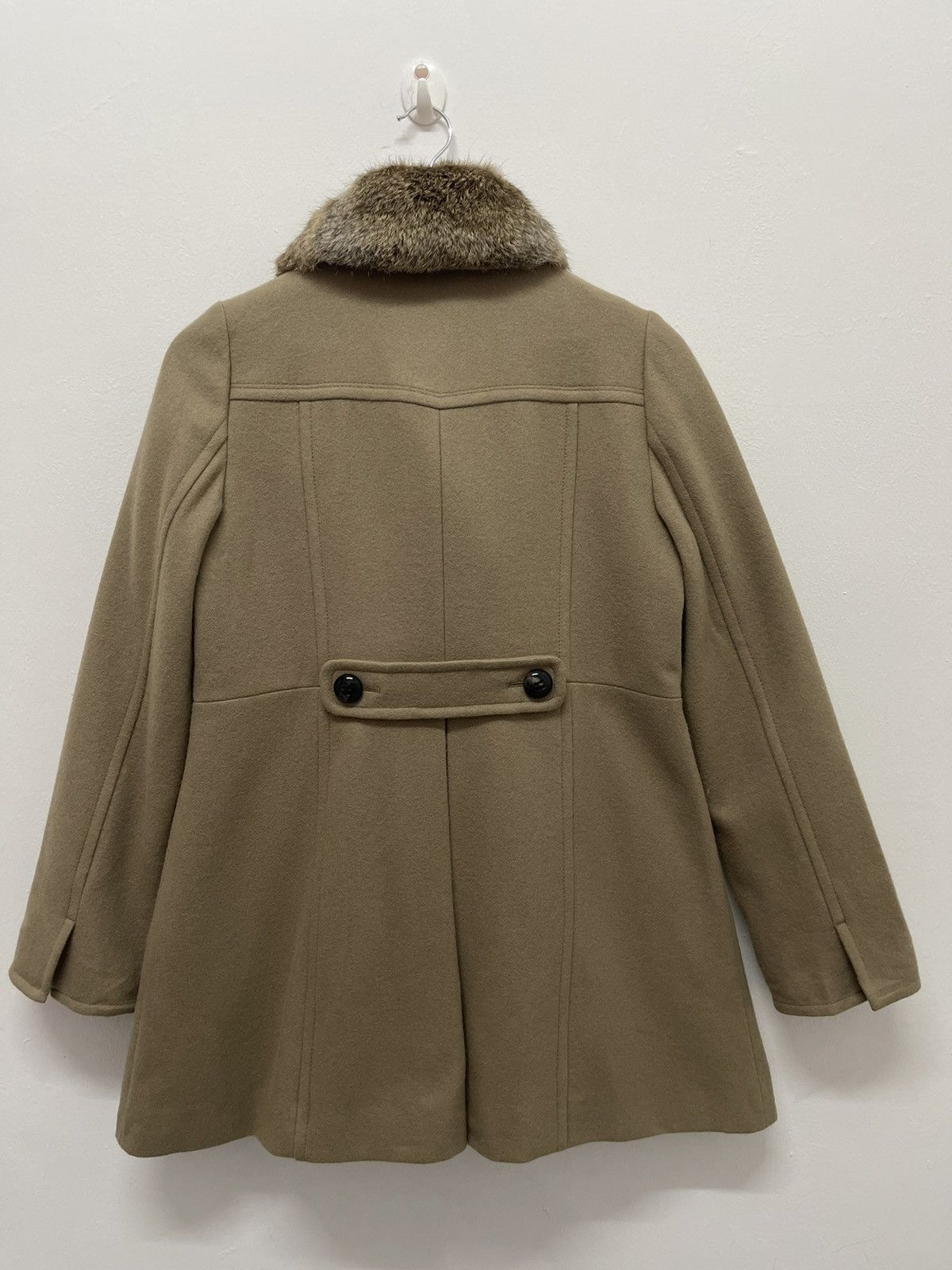 Burberry Vintage BLUE LABEL BURBERRY FAUX FUR WOOL COAT Size XS / US 0-2 / IT 36-38 - 4 Thumbnail