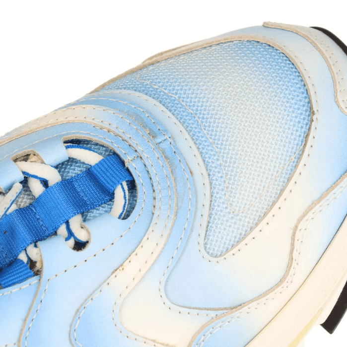Dior CD1 Leather Fabric Men's Sneakers Blue x White Size US 8 / EU 41 - 14 Thumbnail