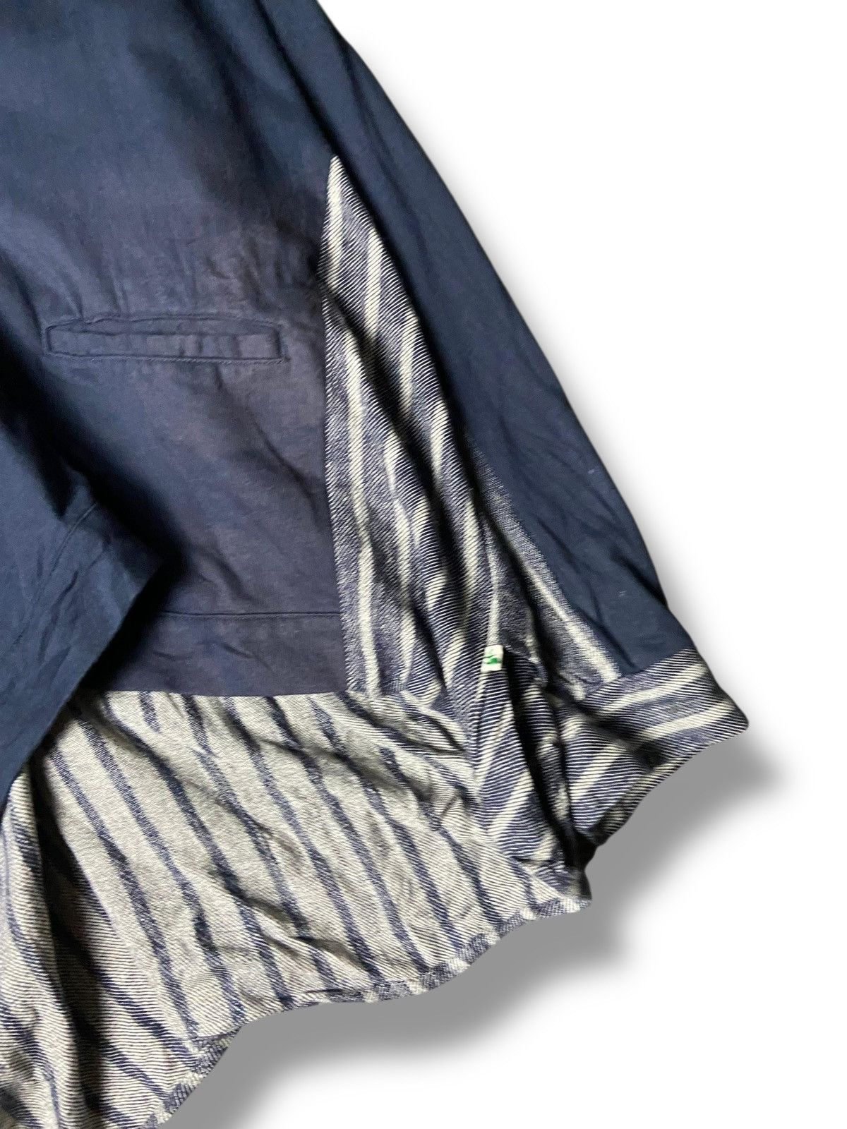 Japanese Brand Fu-ac Brand Noragi Style Stripe Kimono Jacket (166) Size ONE SIZE - 7 Thumbnail