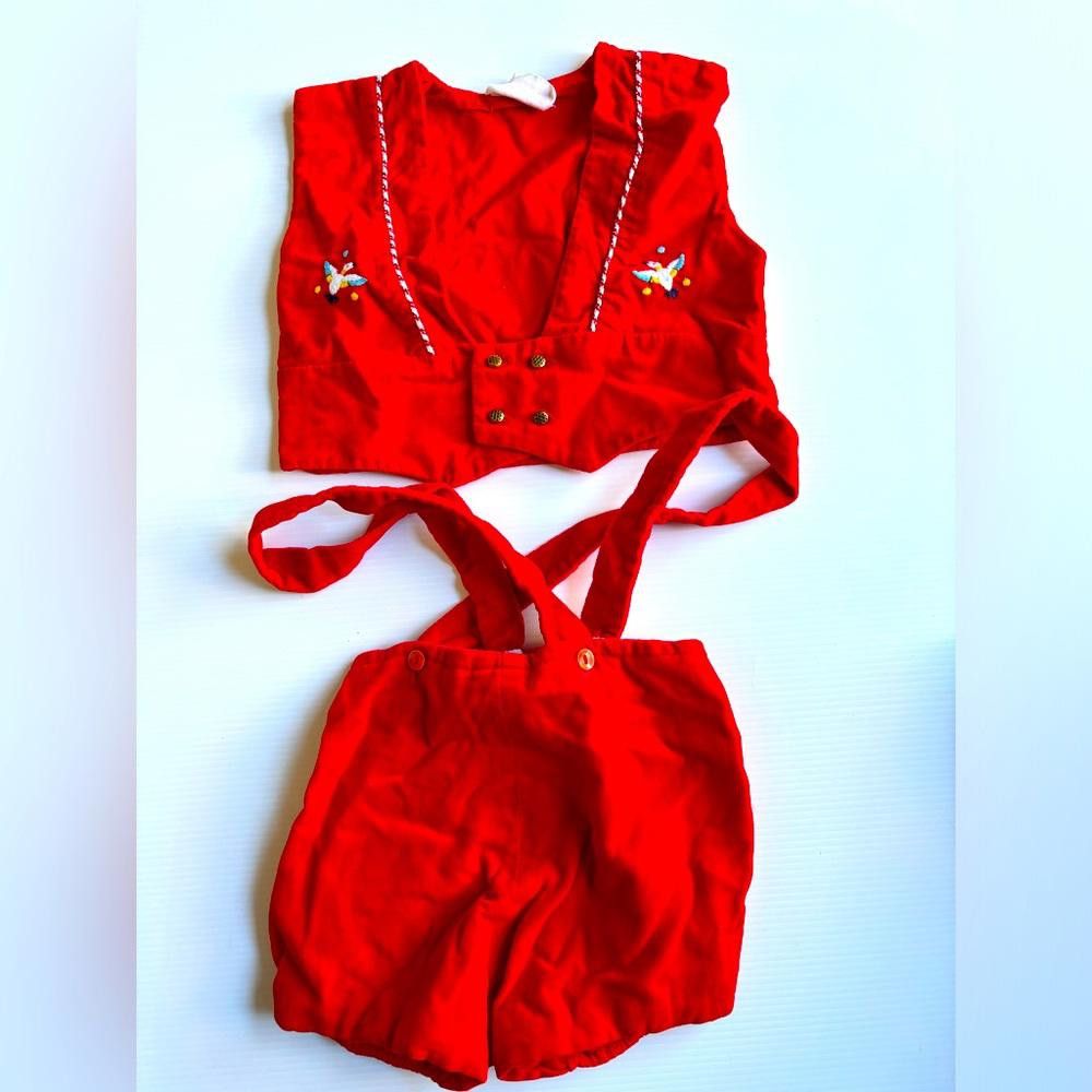 Designer Vintage Toddler Embroidered Two-Piece Set Size ONE SIZE - 1 Thumbnail