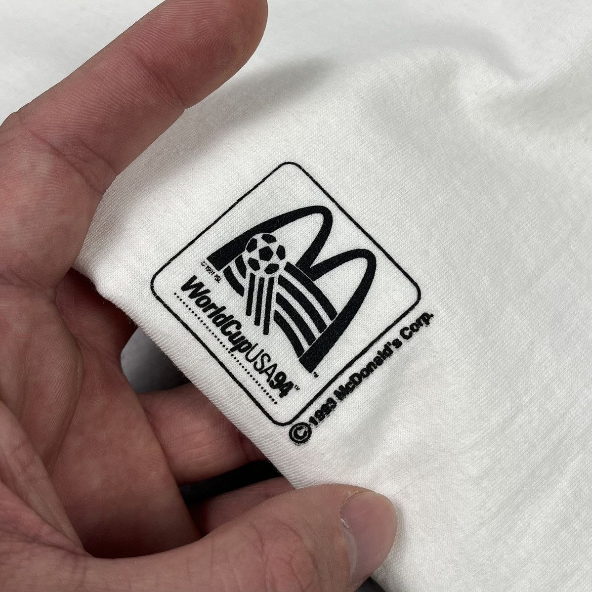 Vintage Vintage Fifa Wolrd Cup USA Squad 94 McDonalds tee 1993 Size US XL / EU 56 / 4 - 12 Thumbnail