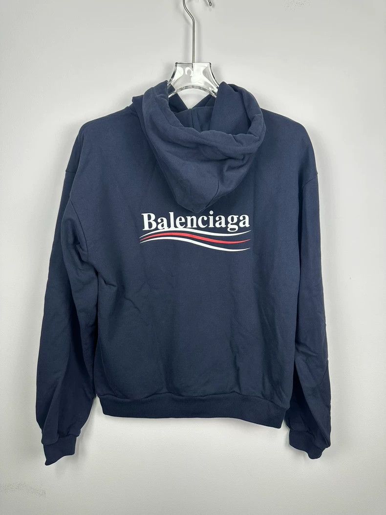 Balenciaga Balenciaga Blue cola print hoodie sweatshirt 2502-Nextarrow Size US M / EU 48-50 / 2 - 1 Thumbnail