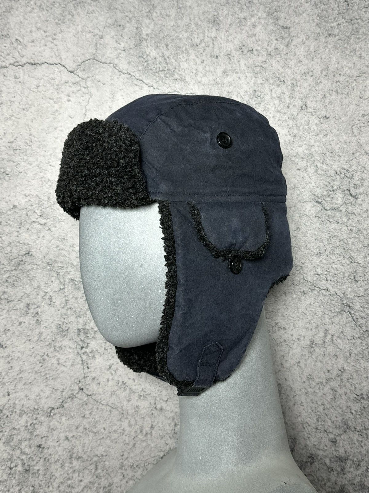 Barbour Barbour Waxed Cotton Trapper Hat Size ONE SIZE - 2 Thumbnail