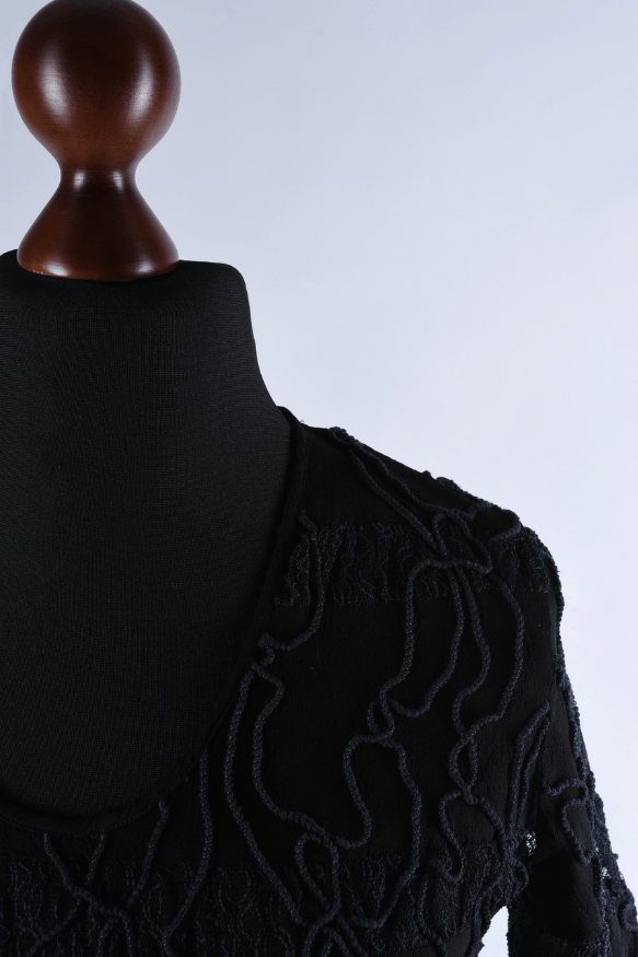 Other Women's Yoshiki Hishinuma Avant-Garde Sheer Black Top S Size S / US 4 / IT 40 - 2 Thumbnail