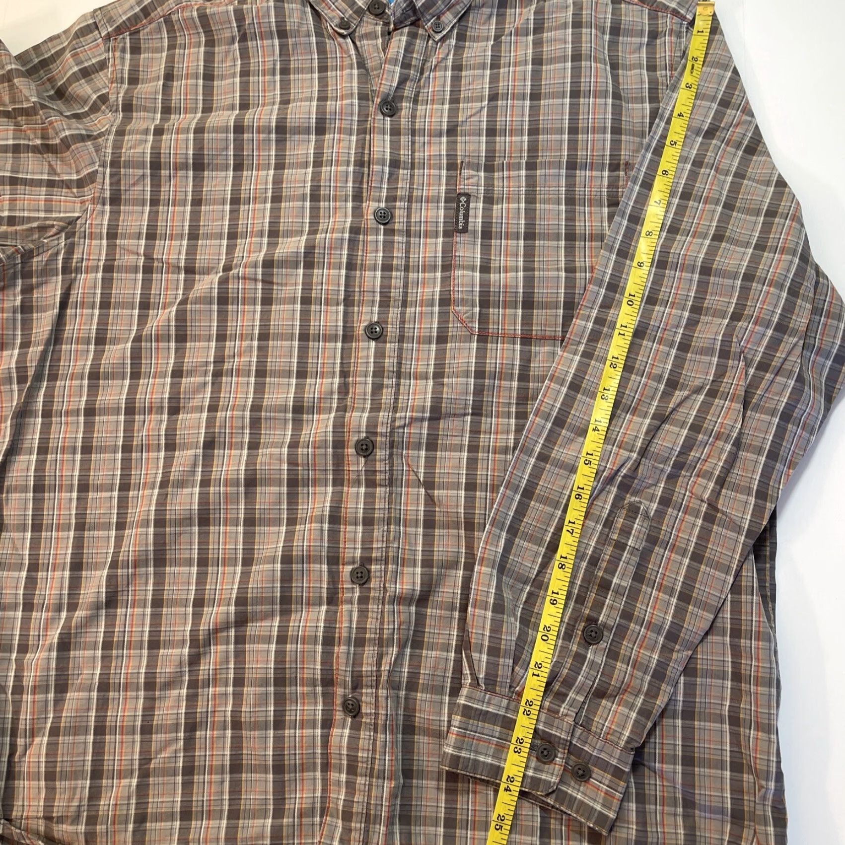 Vintage Columbia Shirt Plaid Button-Up Casual Knit Gray Long Sleeve Mens L Size US L / EU 52-54 / 3 - 7 Thumbnail