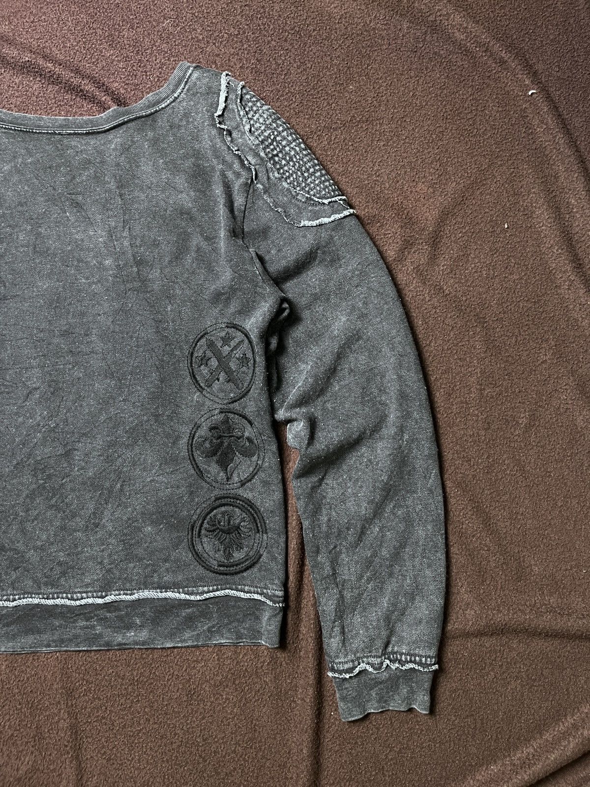 Japanese Brand AFFLICTION DISTRESSD SWEATSHIRT Size US XS / EU 42 / 0 - 6 Thumbnail
